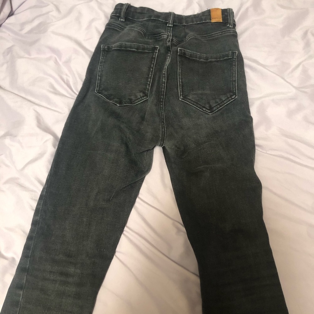 Zara High Waisted Black Skinny Jeans